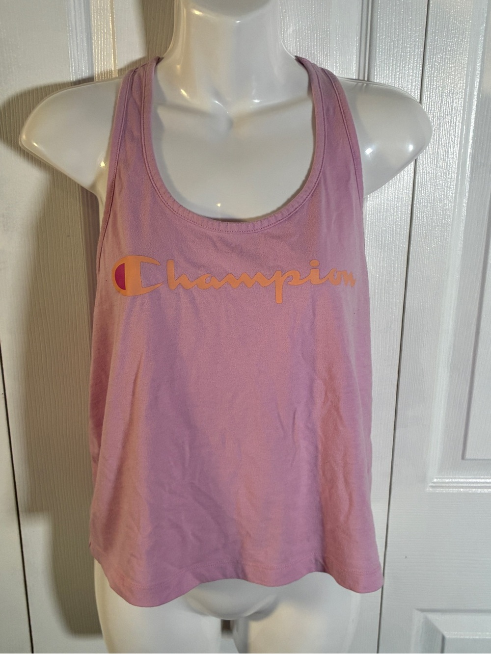 Champion Script Logo Racerback Tank — Size M